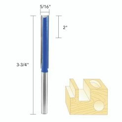 Promo ❤️ 5/16IN. X 2IN. STRAIGHT ROUTER BIT 1/4IN. SHAN 💯 -Routers Sales Store 025079B3 4 19791.1619533169
