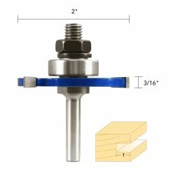 Coupon 😉 3/16IN. 3 WING SLOT CUTTER 1/4IN. SHANK 💯 -Routers Sales Store 0955087R 4 16427.1619532003