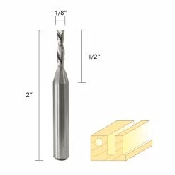 New 🧨 1/8IN. SOLID CARBIDE SPIRAL DOWN CUT 1/4IN. 🎁 -Routers Sales Store 1065032L 4 45416.1616690787