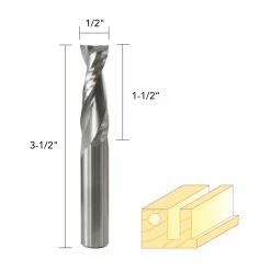 Cheap 😀 1/2IN. SOLID CARBIDE SPIRAL UP CUT 1 1/2IN. 🔥 -Routers Sales Store 1067127R1 4 78197.1616690193