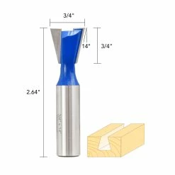Outlet 🔥 3/4IN. 14° DOVETAIL BIT 1/2IN. SHANK 👍 -Routers Sales Store 1071901 4 97439.1609845457