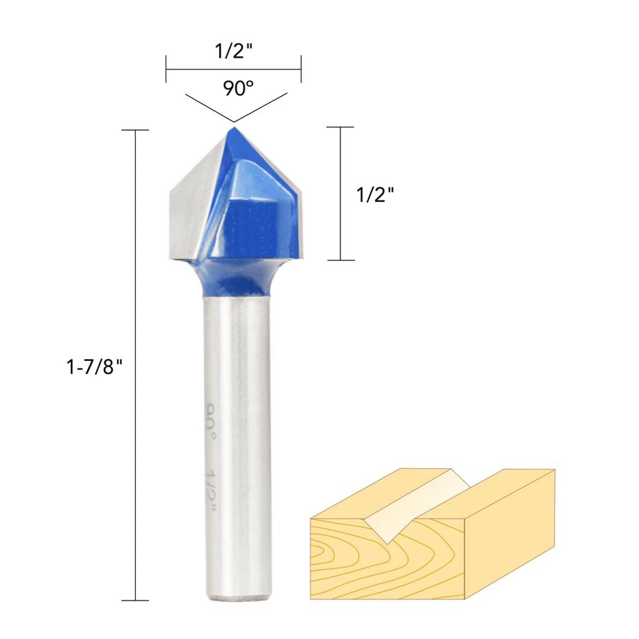 Best reviews of ✔️ 1/2IN. 90° V GROOVE BIT 1/4IN. SHANK ❤️ 7 Best reviews of ✔️ 1/2IN. 90° V GROOVE BIT 1/4IN. SHANK ❤️ - Image 5