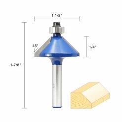 Coupon 🧨 1/1/8IN. 45° CHAMFER BIT 1/4IN. SHANK ✨ -Routers Sales Store 135286 4 13398.1609952098