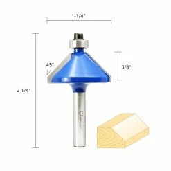 Budget ๐ 1 1/4IN. 45ยฐ CHAMFER BIT 1/4IN. SHANK ๐ 11 Budget ๐ 1 1/4IN. 45ยฐ CHAMFER BIT 1/4IN. SHANK ๐ -Routers Sales Store 135318 4 52045.1613856797