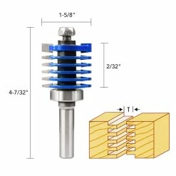 Best Sale 🤩 FINGER JOINT ROUTER BIT 1/2IN. SHANK 🔥 -Routers Sales Store 237420A 4 91904.1619532938
