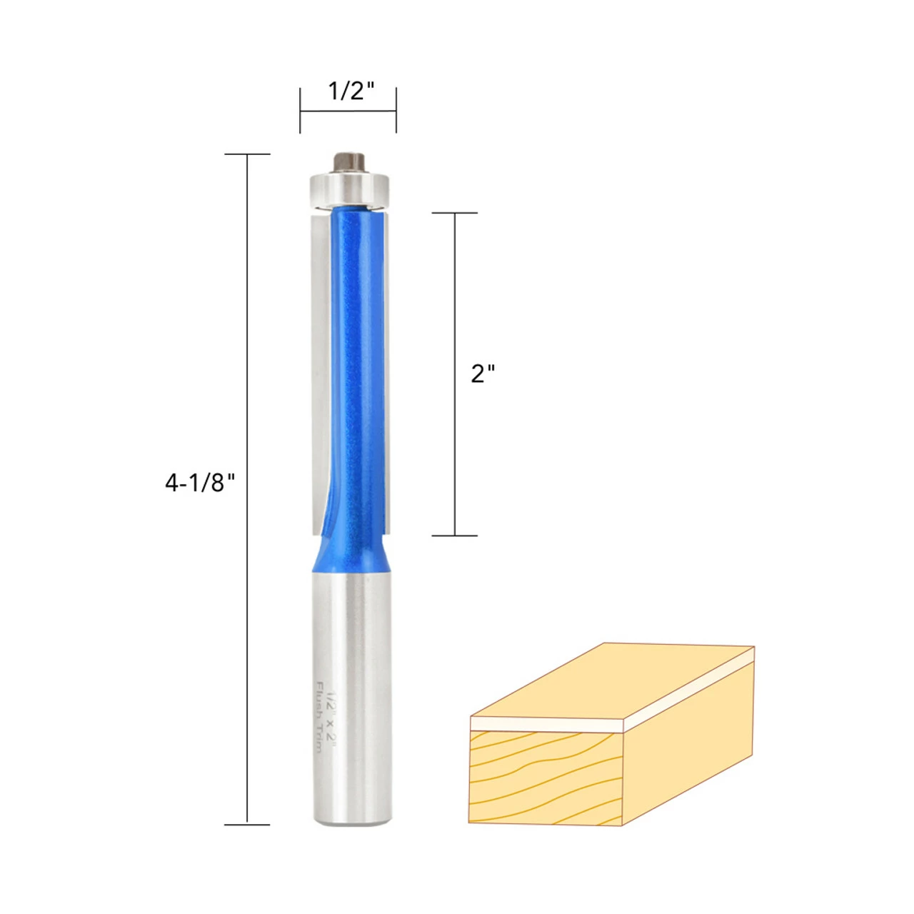 Best deal 👏 1/2IN. X 2IN. FLUSHTRIM BIT 1/2IN. SHANK ⭐ 7 Best deal 👏 1/2IN. X 2IN. FLUSHTRIM BIT 1/2IN. SHANK ⭐ - Image 5