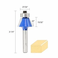 Promo 🛒 7/8IN. 25° BEVEL TRIM BIT 1/4IN. SHANK 🔔 -Routers Sales Store 355224 4 11163.1609953238