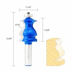 Brand new ⌛ 1 1/4IN. FACE MOLDING BIT 1/2IN. SHANK 🔥 -Routers Sales Store 767318F 4 98047.1609931904