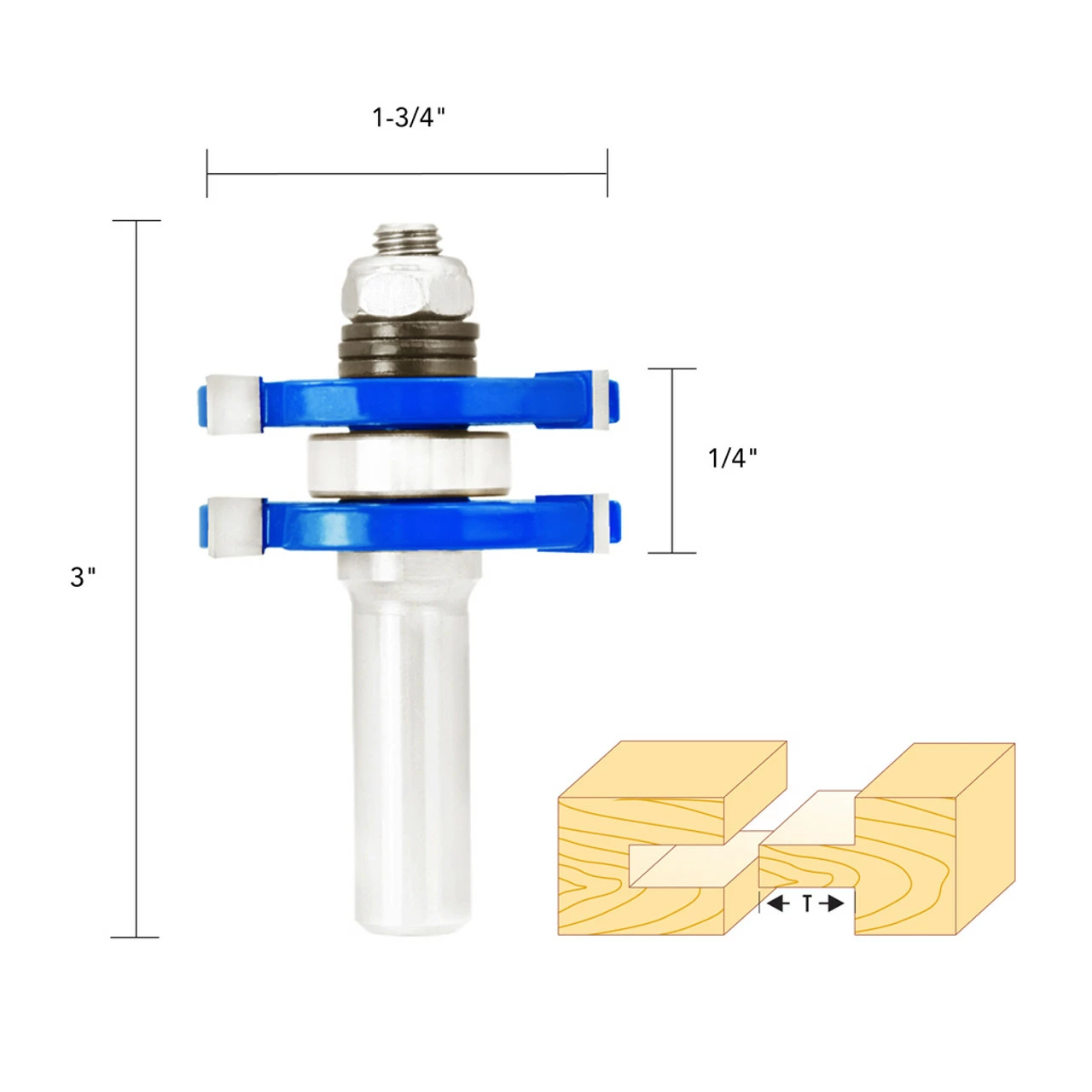 Promo ๐งจ TONGUE AND GROOVE BIT 1/2IN. SHANK ๐ 5 Promo ๐งจ TONGUE AND GROOVE BIT 1/2IN. SHANK ๐ - Image 3