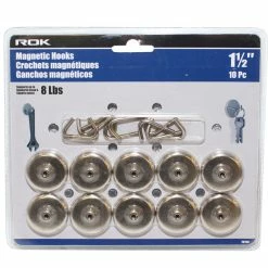 Wholesale 🌟 MAGNETIC HOOKS 10PC 1 1/2IN 8LB ⌛