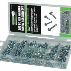 Best Pirce 🔥 200 PC HEX WASHER SCREW ASSORTMENT 😉