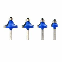 Deals 💯 4PC ROUND OVER BIT SET 1/4IN. SHANK ✔️ -Routers Sales Store R920 9 31423.1609959670