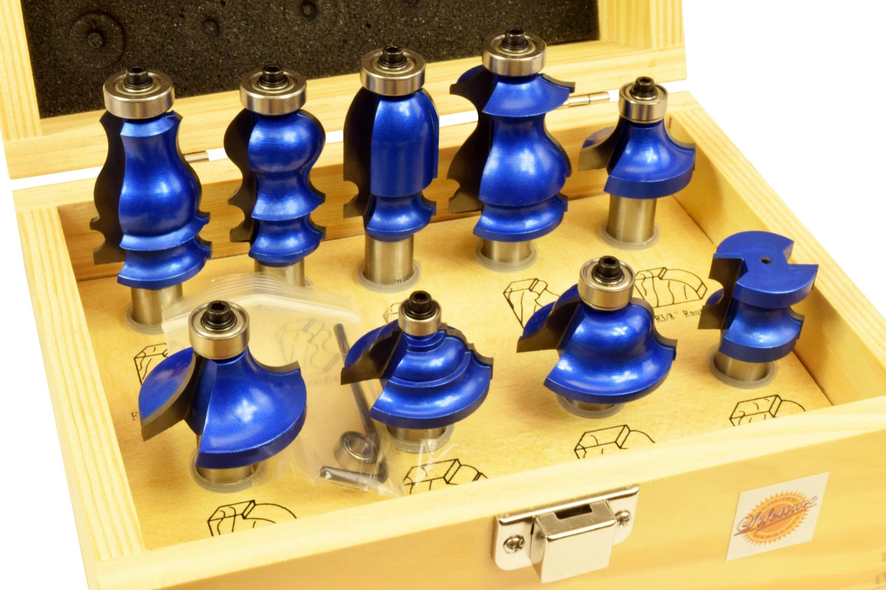 Deals 👍 9PC FACE MOLDING BIT SET 1/2IN. SHANK ⭐ 3 Deals 👍 9PC FACE MOLDING BIT SET 1/2IN. SHANK ⭐